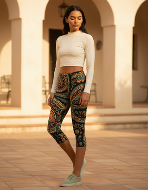 Zarif Capri Leggings Capri Leggings — Dripper