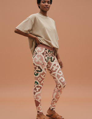Dusty Rose Mosaic Leggings bikini — Dripper