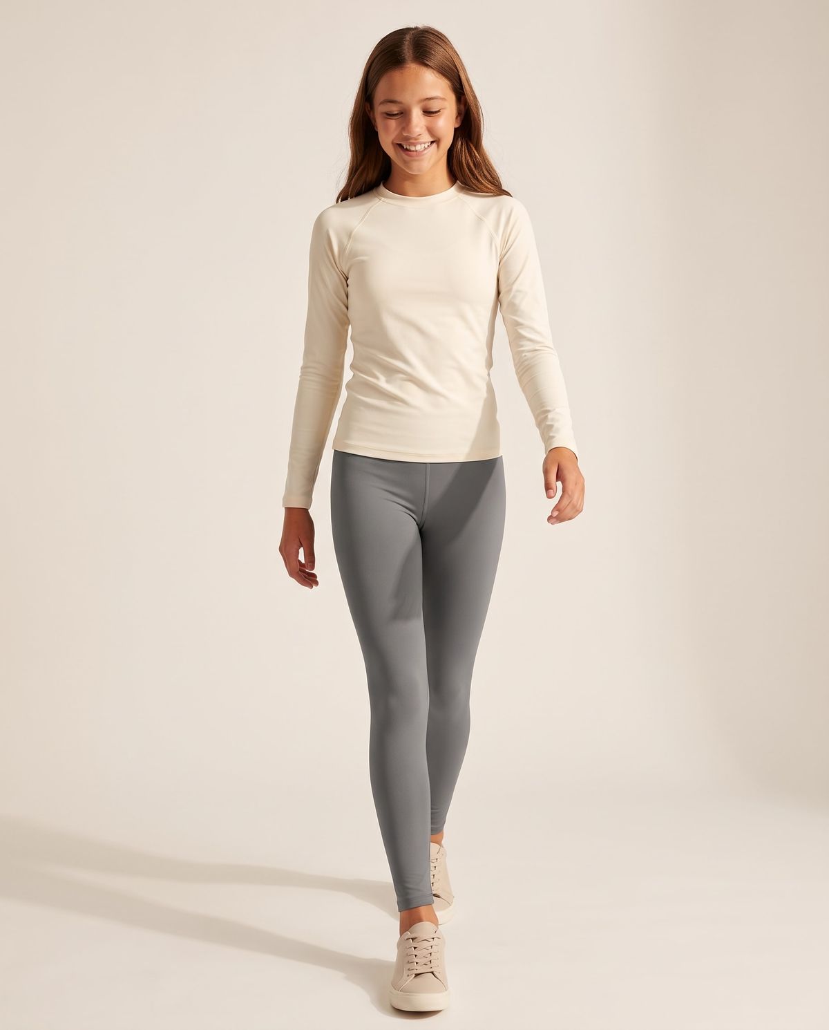 Gray Girls Youth Leggings Girls Youth Leggings — Lolekai