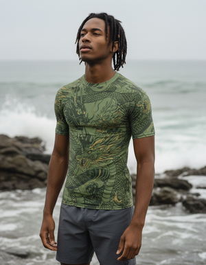 Sycamore Ember Rash Guard Men's Rashguard — Lolekai
