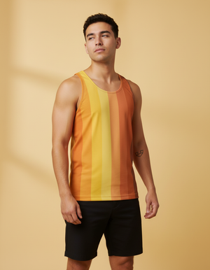 Men's Burnt Sienna Loom tank tops