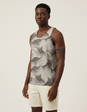 Men's White Onyx Azure tank tops