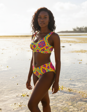 Kaleidoscope High-Waisted Bikini High-Waisted Bikini — Dripper