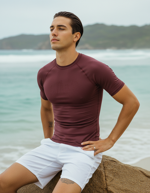 Wine Rash Guard Men's Rashguard — Lolekai