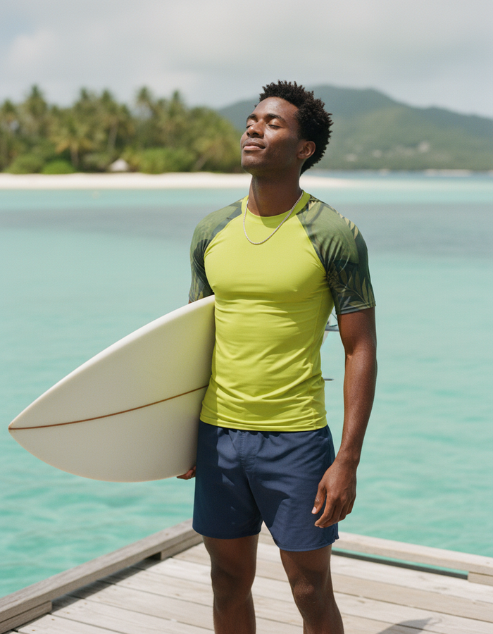 Rashguard — Men's Runway Chartreuse Tropique