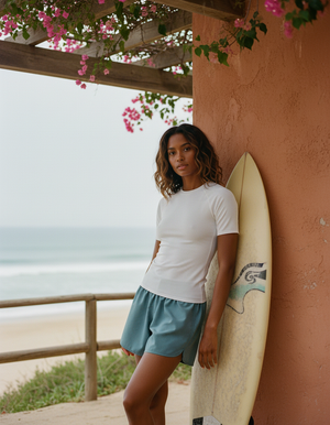 Women's Pearl Frost women's short-sleeve rashguards
