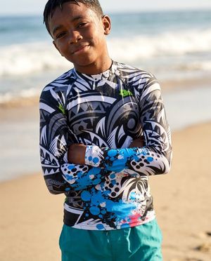 Boys Mana Uli boys youth rashguards