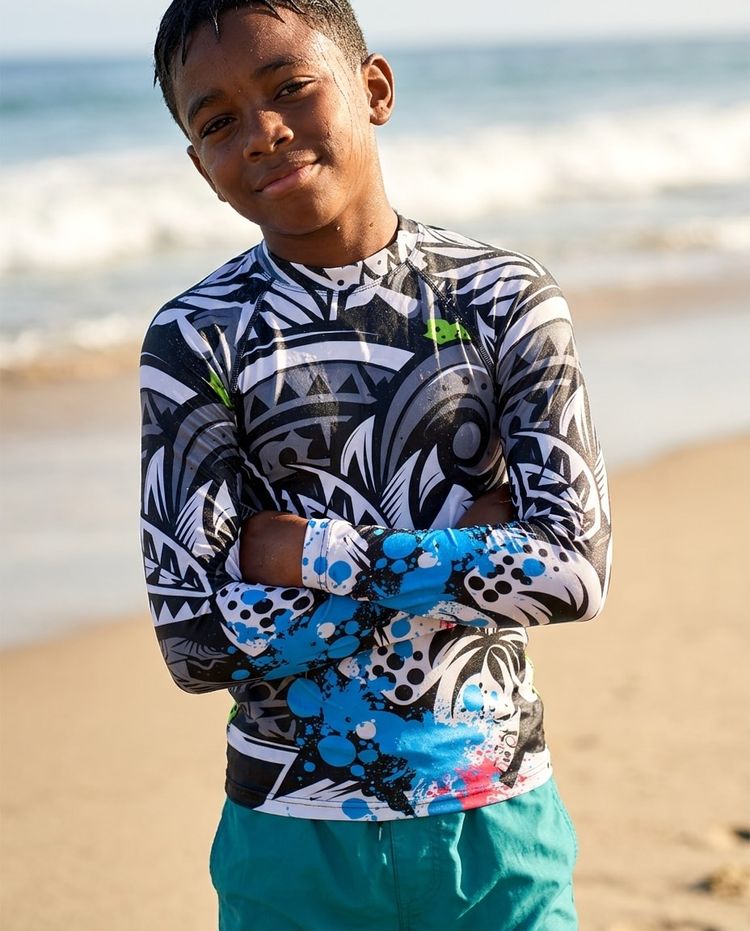 Boys Mana Uli Rash Guard