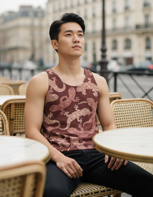 Millennial Pink Verdant Tank Top Men's Tank Top — Dripper