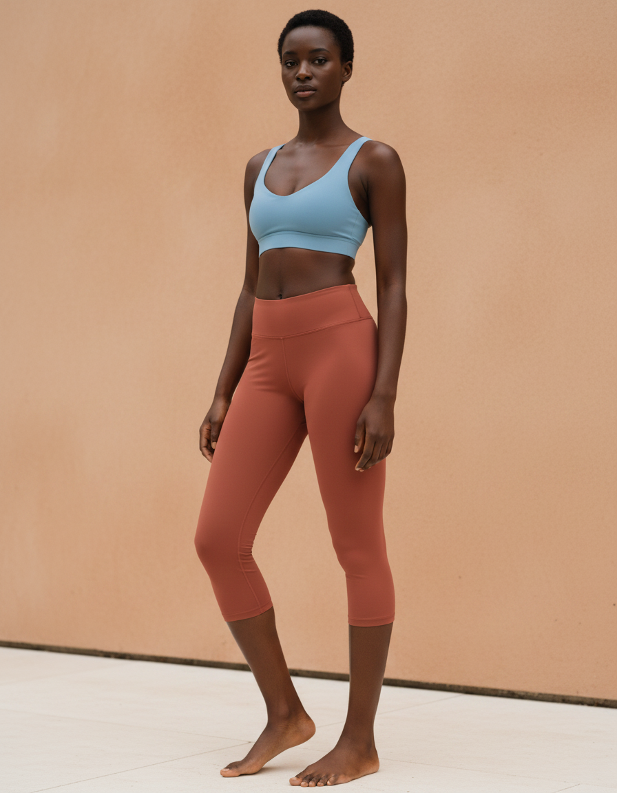 Capri Leggings in Burnt Sienna