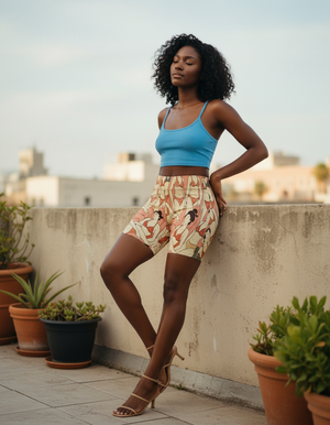 Coral Edo women's short shorts