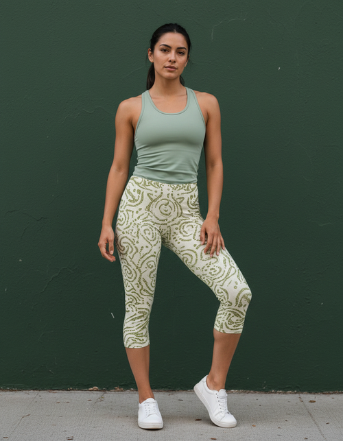 Acacia Mirage Capri Leggings Capri Leggings — Dripper