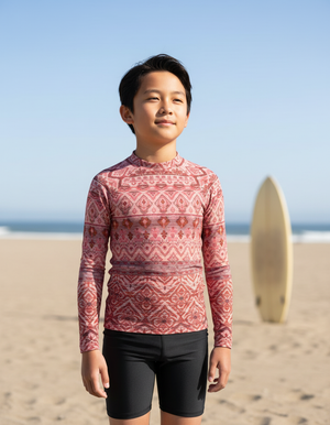 Youth Tea Rose Serenade youth rashguards