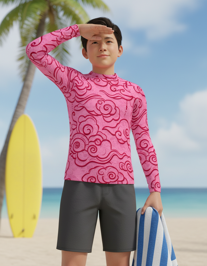 Rashguard — Youth Hot Pink Zephyr