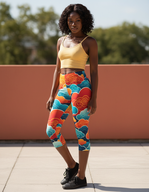 Chinese Collection Capri Leggings capri leggings
