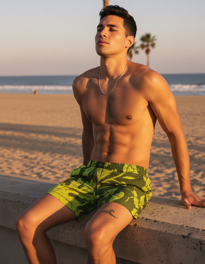 Lime Lush Men's Swim Trunks Men's Swim Trunks — Dripper