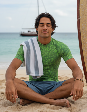 Men's Neon Green Kumo men's rashguards
