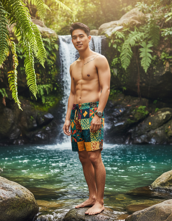 Men's Swim Trunks in Pulse