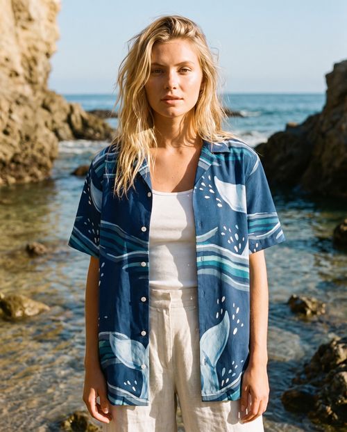 Kohola Hawaiian Shirt Men's Hawaiian Shirt — Lolekai
