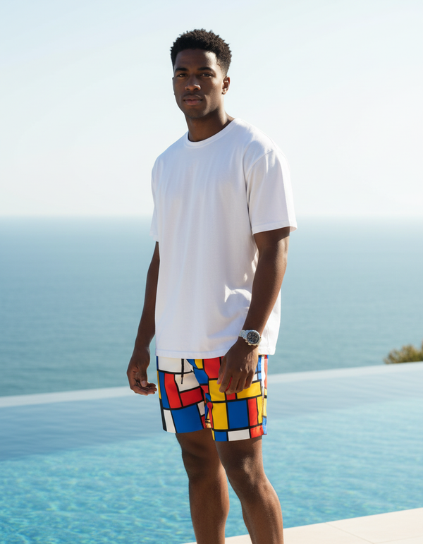 Men's Swim Trunks in Zest