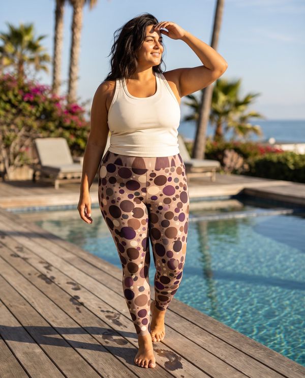 Polka Collection Leggings plus-size leggings