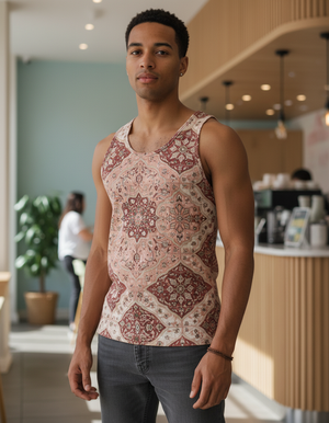Men's Tea Rose Minaret men's tank tops