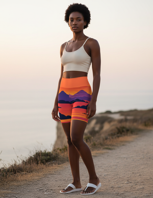 Spectrum Yoga Shorts Yoga Shorts — Dripper
