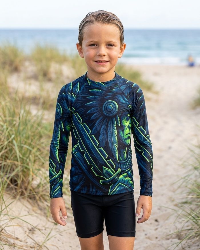 Rashguard — Boys Aztec Warrior