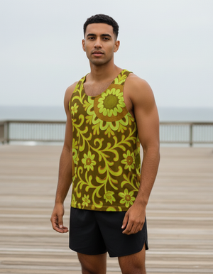 Men's Runway Chartreuse Zarif tank tops