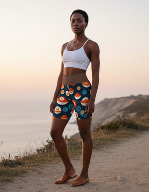 Kumo Yoga Shorts Yoga Shorts — Dripper