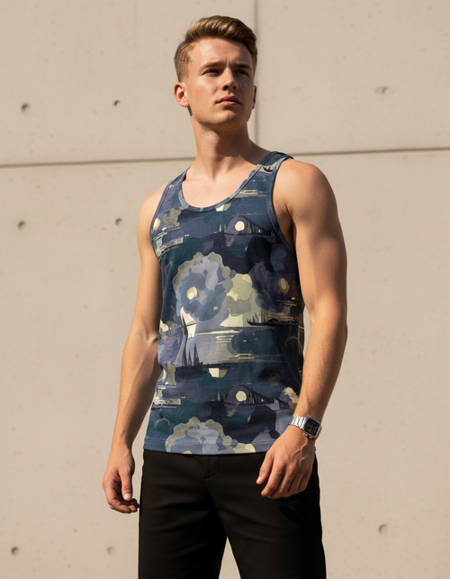 Serenity Tank Top Men's Tank Top — Dripper