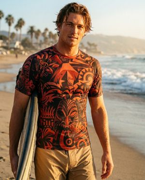 Men's Lava Falls Nalu Uli men's rashguards