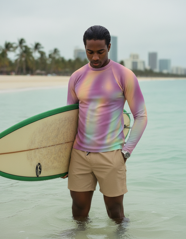 Men's Holographic Rash Guard