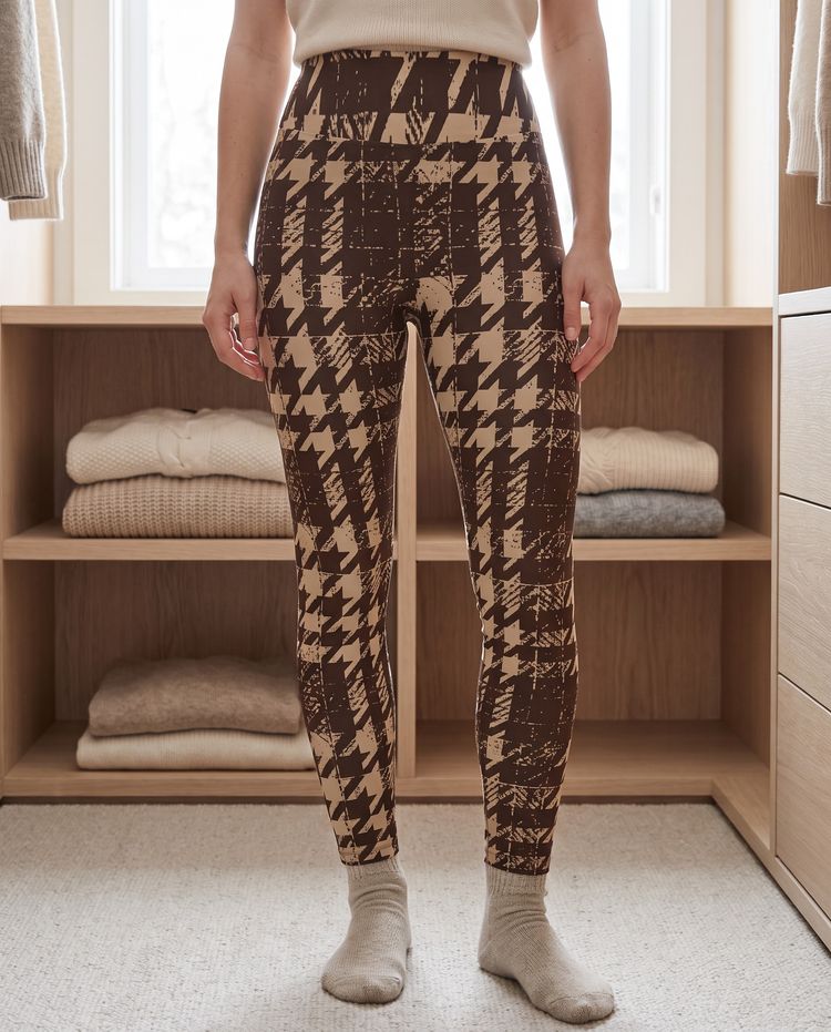 Dune Houndstooth women's base layer bottoms