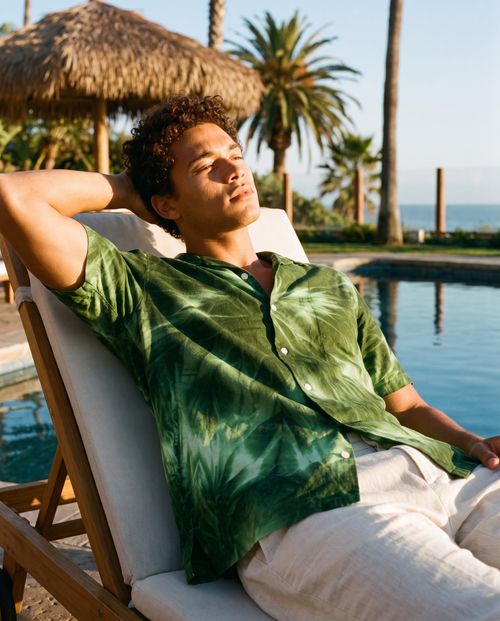 Pistachio Glacier Hawaiian Shirt
