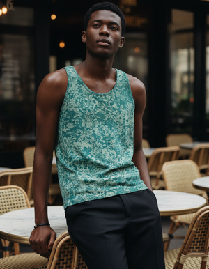 Men's Transformative Teal Seabreeze tank tops