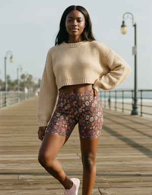 Dusty Rose Ancestry women's short shorts