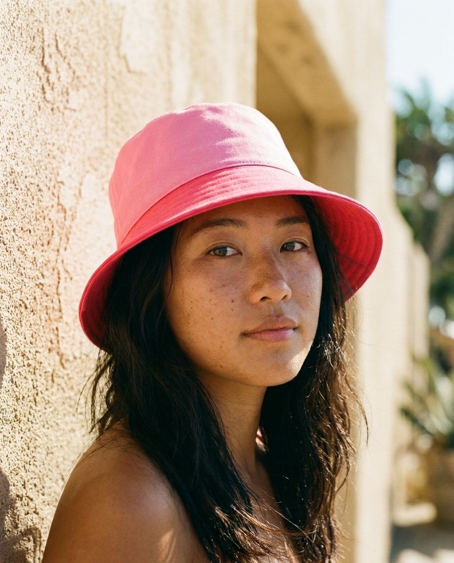 Electric Fuchsia Dusty Rose & Clay bucket hats