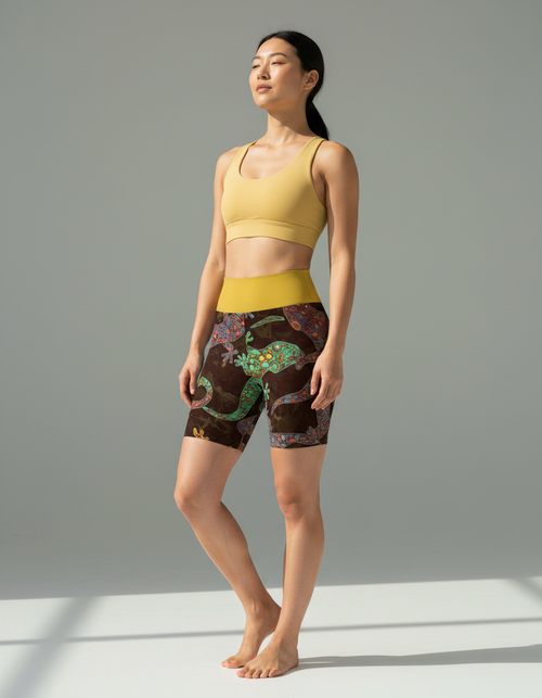 Verdant Yoga Shorts Yoga Shorts — Dripper