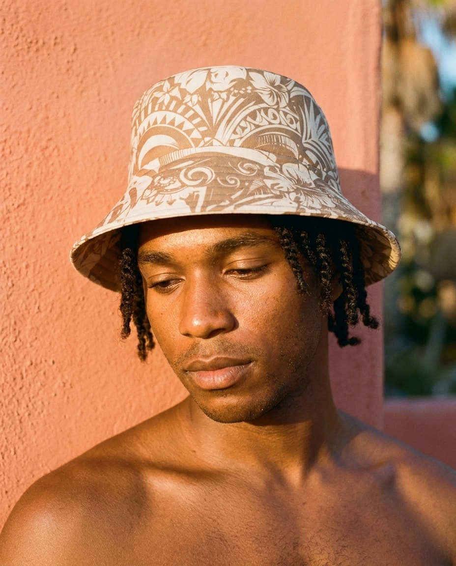 Bucket Hat in Angora Honua Uli