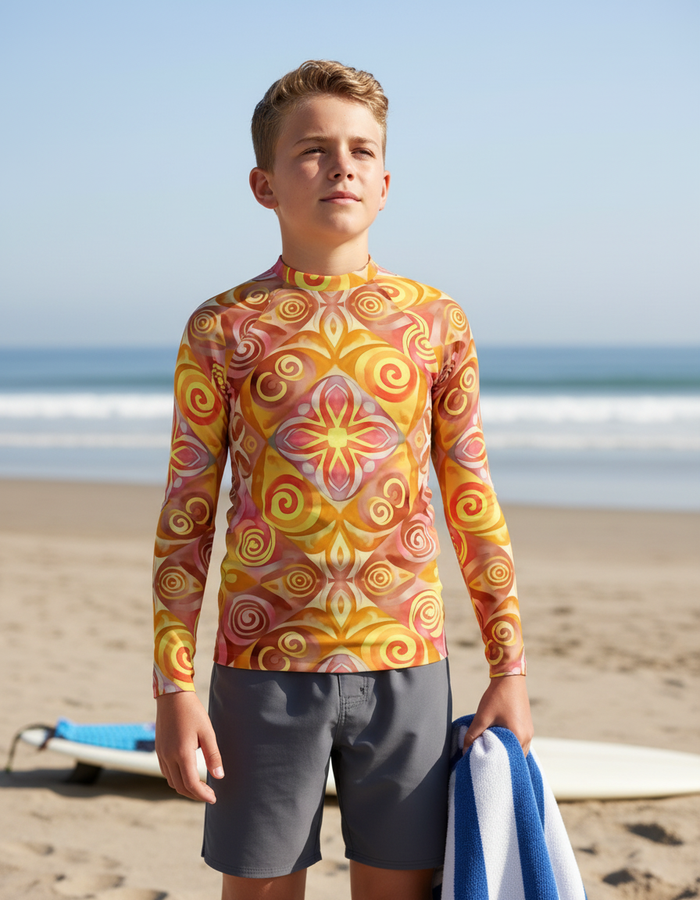 Rashguard — Youth Amber Haze Prism