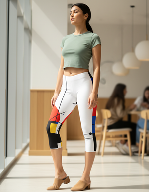 Zwart Capri Leggings Capri Leggings — Dripper