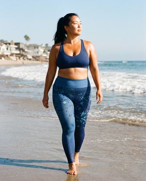 Rhodonite Riptide plus size leggings