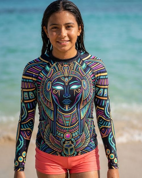 Girls Neon Isis girls youth rashguards