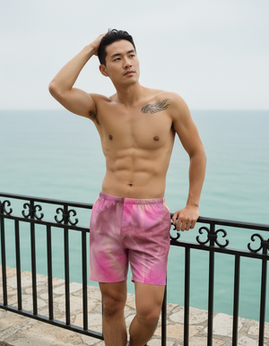 Amaranth Frost men's swim trunks