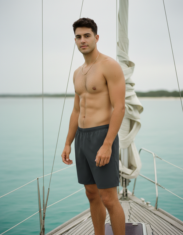 Men's Swim Trunks in Gunmetal