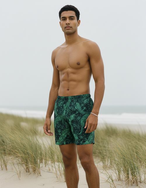 Turquoise Sway Men's Swim Trunks Men's Swim Trunks — Dripper