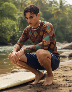 Horizon Rash Guard Men's Rashguard — Dripper