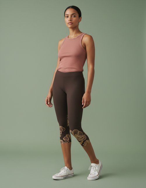 Amber Haze Elysian Capri Leggings Capri Leggings — Dripper