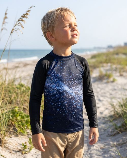 Boys Marina Pixelate Rash Guard Kids Rash Guard — Lolekai